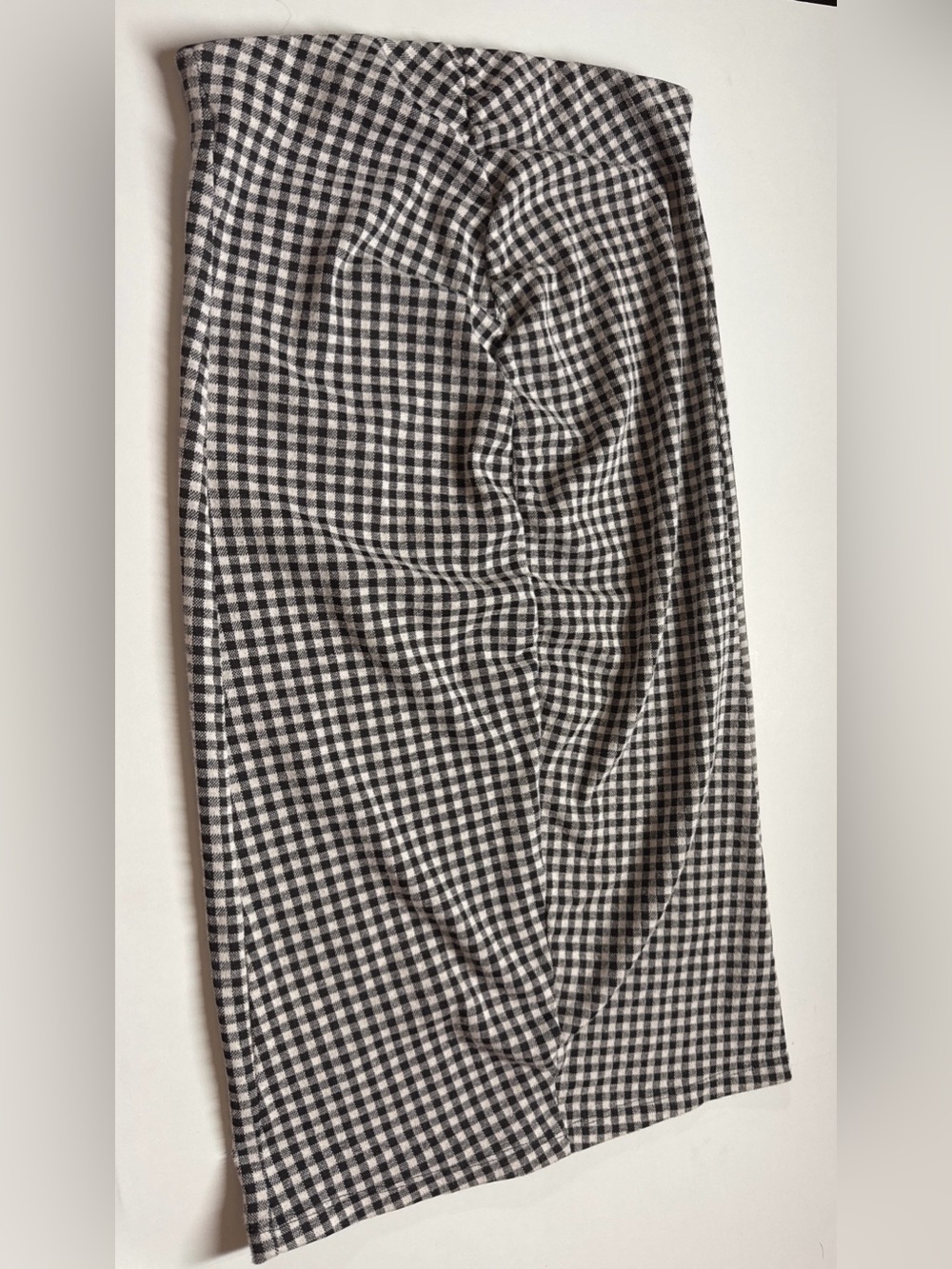 Zara Black & White Gingham Pencil Skirt Kids Medium